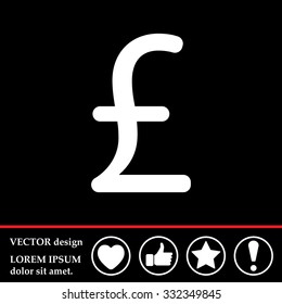 sterling sign, vector design for website