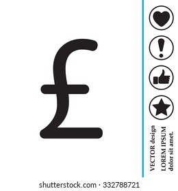 sterling sign, vector design for website