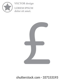 sterling sign, vector design for website