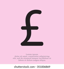 sterling sign, vector design for website