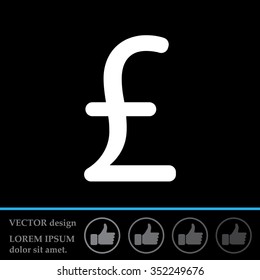 sterling sign, vector design for website