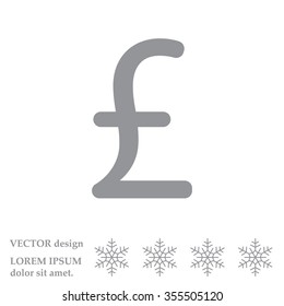 sterling sign, vector design for website