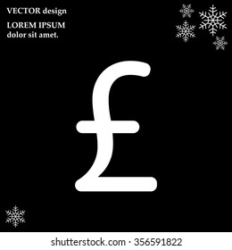 sterling sign, vector design for website