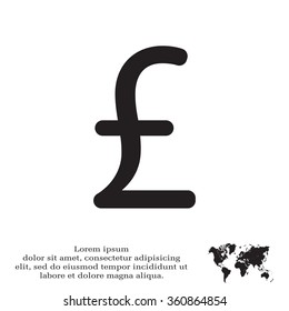 sterling sign, vector design for website