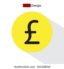 sterling sign, vector design for website