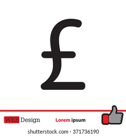 sterling sign, vector design for website