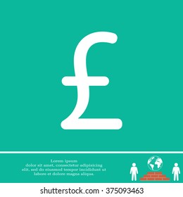 sterling sign, vector design for website