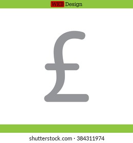 sterling sign, vector design for website