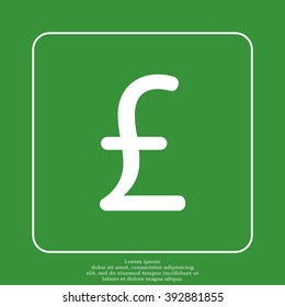 sterling sign, vector design for website