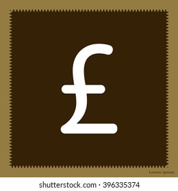 sterling sign, vector design for website