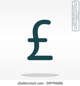 sterling sign, vector design for website