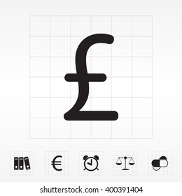 sterling sign, vector design for website
