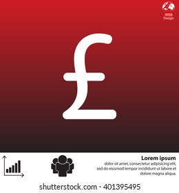 sterling sign, vector design for website