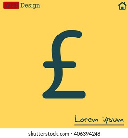 sterling sign, vector design for website