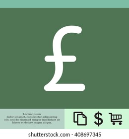 sterling sign, vector design for website