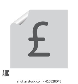 sterling sign, vector design for website