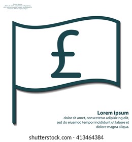sterling sign, vector design for website