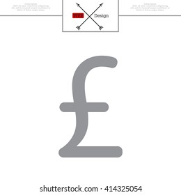 sterling sign, vector design for website
