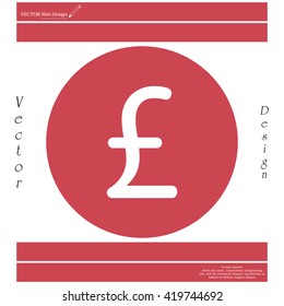 sterling sign, vector design for website