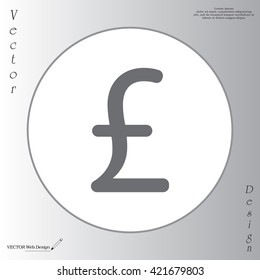 sterling sign, vector design for website