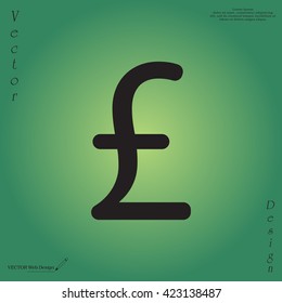 sterling sign, vector design for website