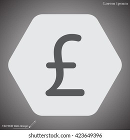 sterling sign, vector design for website