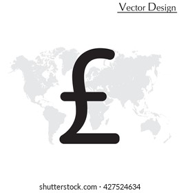 sterling sign, vector design for website