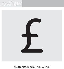 sterling sign, vector design for website