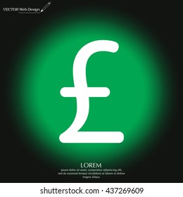 sterling sign, vector design for website
