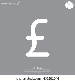 sterling sign, vector design for website