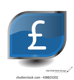sterling sign, vector design for website