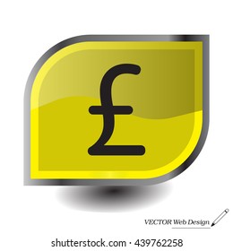 sterling sign, vector design for website
