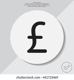 sterling sign, vector design for website