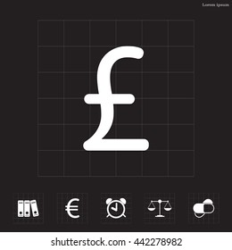 sterling sign, vector design for website
