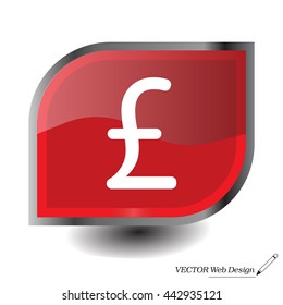 sterling sign, vector design for website