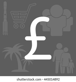 sterling sign, vector design for website