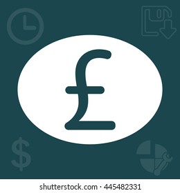 sterling sign, vector design for website