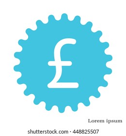 sterling sign, vector design for website