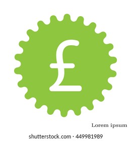 sterling sign, vector design for website