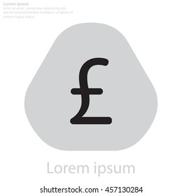 sterling sign, vector design for website