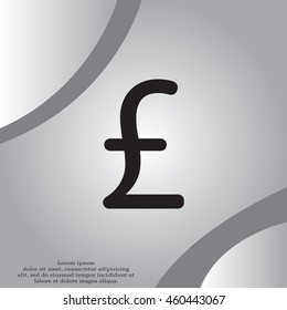 sterling sign, vector design for website