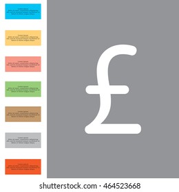 sterling sign, vector design for website