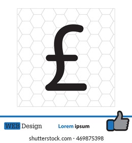 sterling sign, vector design for website