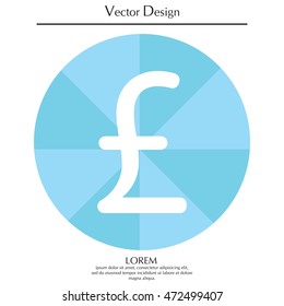 sterling sign, vector design for website
