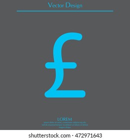 sterling sign, vector design for website
