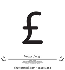sterling sign, vector design for website