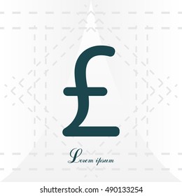 sterling sign, vector design for website