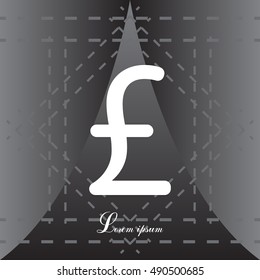 sterling sign, vector design for website