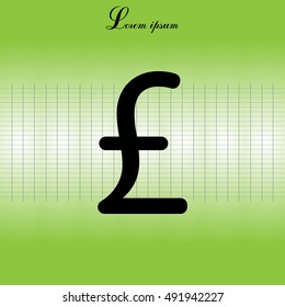 sterling sign, vector design for website