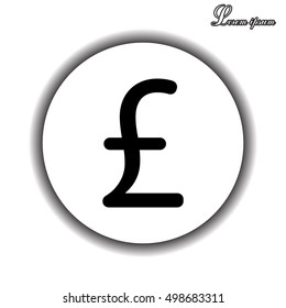sterling sign, vector design for website